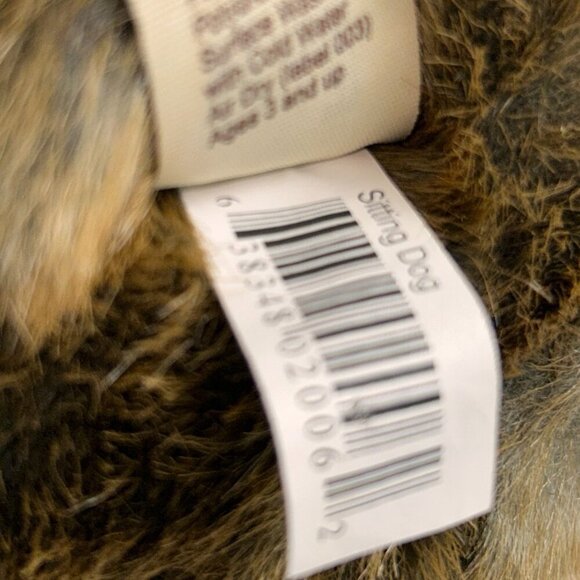 Folkmanis Hand Puppet Sitting Dog Brown Plush 14" with Back Pocket - Picture 9 of 15